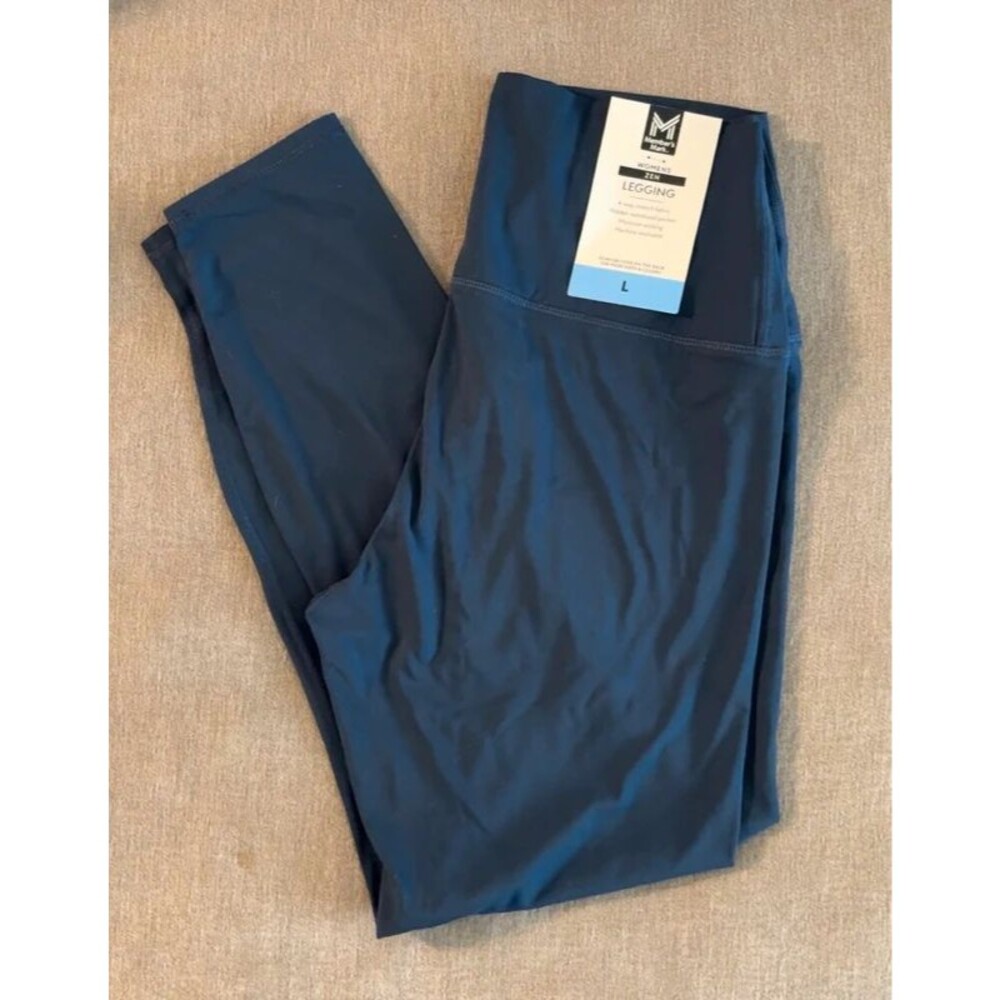 Member’s Mark Women’s Zen Leggings Navy Blue Size L NWT